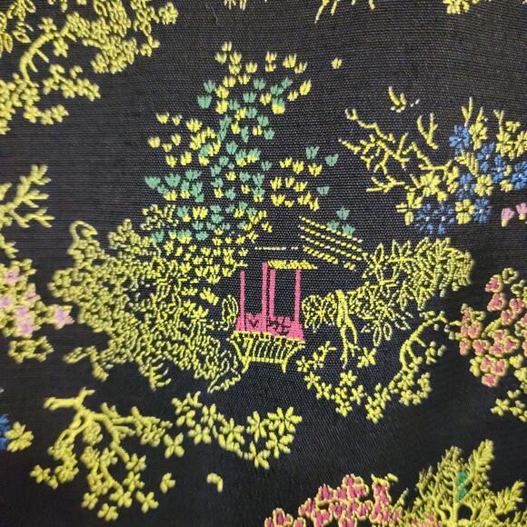 Clio Vintage Asian print 3/4 sleeve button front blouse woman's size medium - Picture 4 of 9